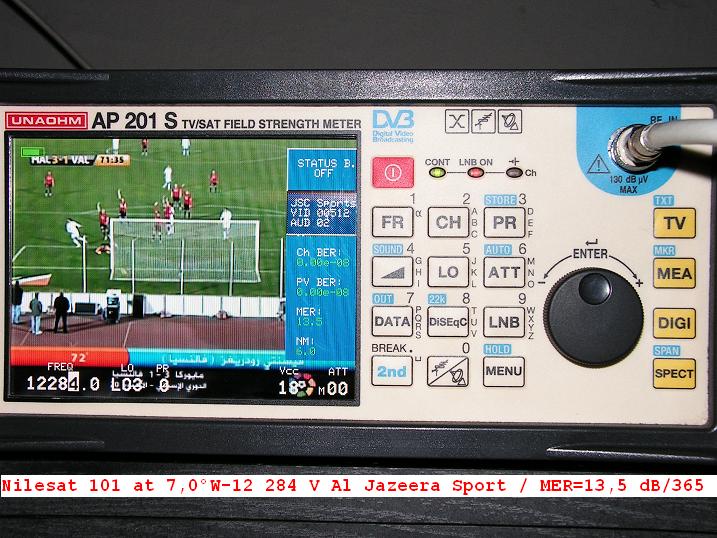 Nilesat 101 at 7,0 W 00