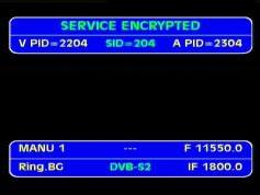 Intelsat 12 at 45.0e-european beam-11 550 V Packet Vivacom-IF data